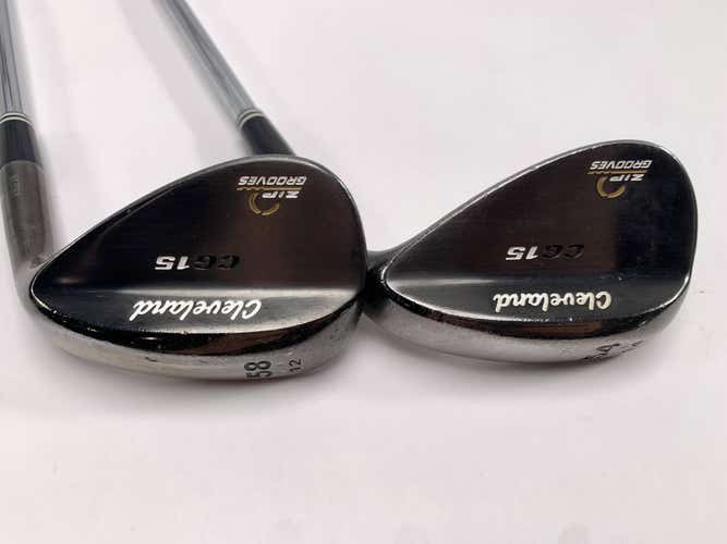 Cleveland CG15 Black Pearl Wedge Set 54* 14 | 58* 12 Traction Wedge Mens RH