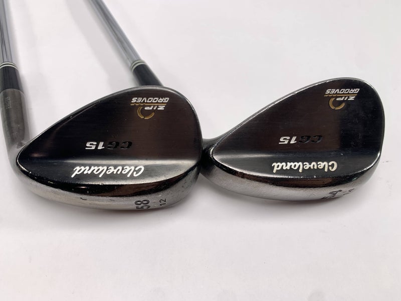 Cleveland CG15 Black Pearl Wedge Set 54* 14 | 58* 12 Traction Wedge Mens RH