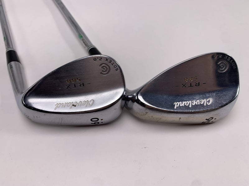 Cleveland 588 RTX 2.0 Tour Satin Wedge Set 56* 60* DG Wedge Steel Mens RH