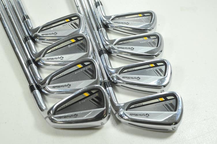 TaylorMade RocketBladez Tour 3-PW Iron Set Stiff Flex RH KBS Tour Steel # 203985