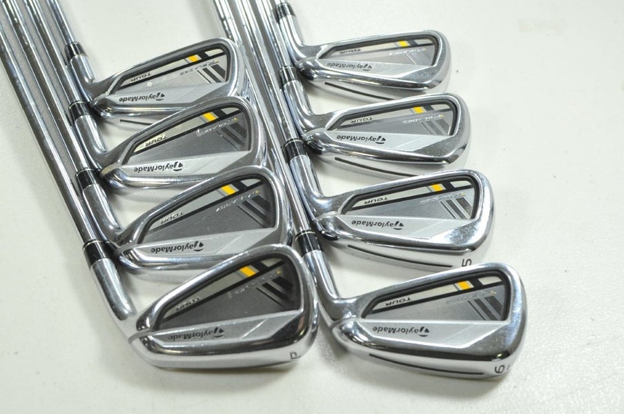 TaylorMade RocketBladez Tour 3-PW Iron Set Stiff Flex RH KBS Tour Steel # 203985