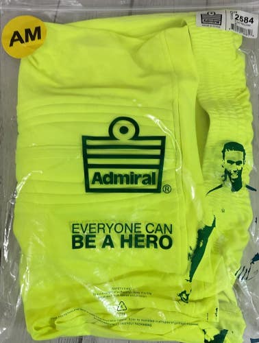 Admiral Pure Goalkeepers Base Layer Shorts Adult Small Dual Thigh Padding Yellow