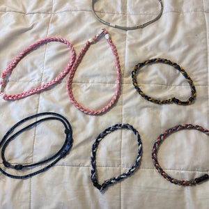 Used Baseball Phiten Necklace  Lot