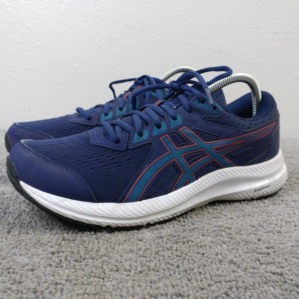 Asics Gel Contend 8 Mens Size 8 Running Shoes Blue Low Top Lace Up