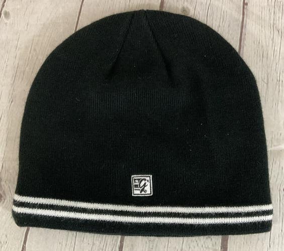 The Game Beanie Hat Black White OSFM