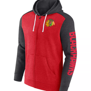 New Chicago Blackhawks Full Zip Red Hoodie - Fanatics - Medium