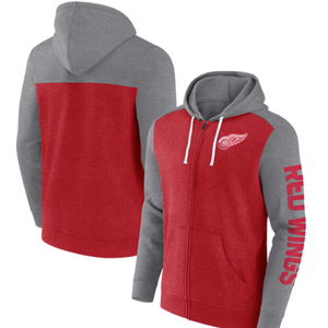 New Detroit Red Wings Full Zip Red Hoodie - Fanatics - Medium