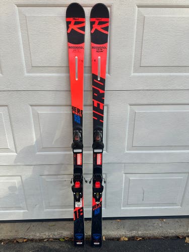 Rossignol Hero Athlete GS Pro 158 cm Racing Skis With Bindings (Used)