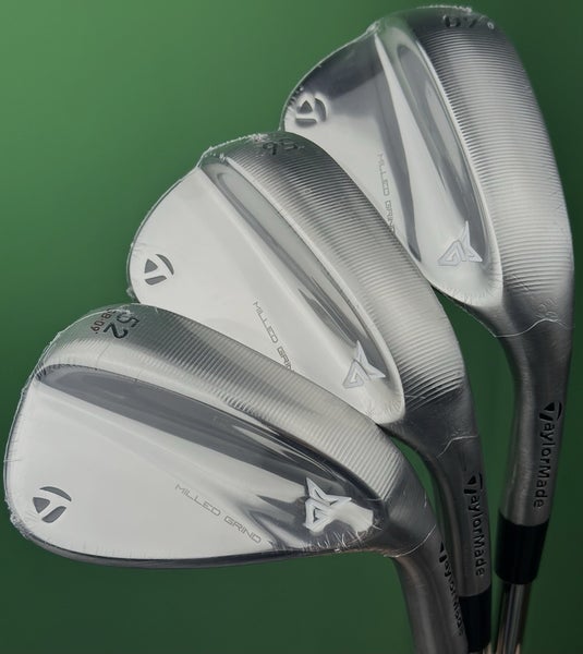 TaylorMade Milled Grind 2025 Wedge Set 52-09*, 56-12*, 60-10 Steel GW SW LW NEW!