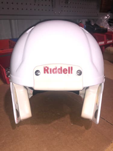 USED RIDDELL SPEED ADULT HELMET - LARGE - METALLIC WHITE - REJECT
