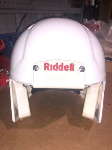 USED RIDDELL SPEED ADULT HELMET - MEDIUM - METALLIC WHITE - REJECT