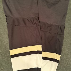 Pittsburgh Penguins Black Reebok Edge Socks Pro Stock Game Used