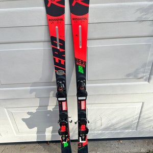 Rossignol Hero Athlete SL Pro 135 cm Racing Skis With Bindings (Used)
