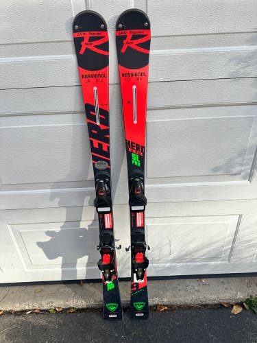 Rossignol Hero Athlete SL Pro 135 cm Racing Skis With Bindings (Used)