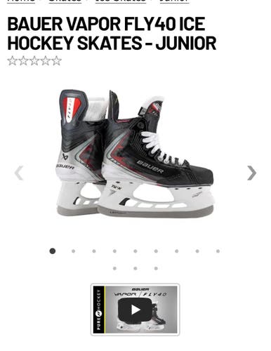2025 Bauer Vapor FLY40 Hockey Skates Extra Wide Width Size 2 (Used)