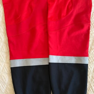 Pro Stock Reebok Edge AHL Game Used Socks (Black/Red/Gray)