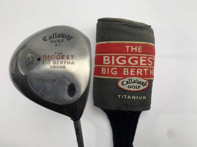 Callaway Biggest Big Bertha Driver 9* Ultra Light Firm Graphite Mens RH HC