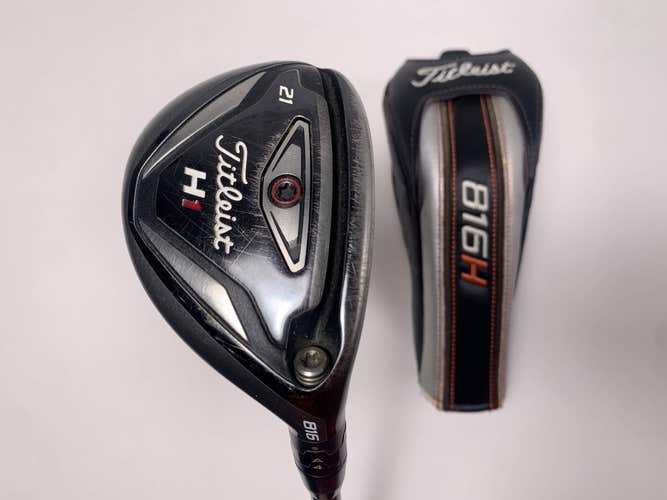 Titleist 816 H1 3 Hybrid 21* Aldila Rogue max 85g Extra Stiff Graphite RH HC