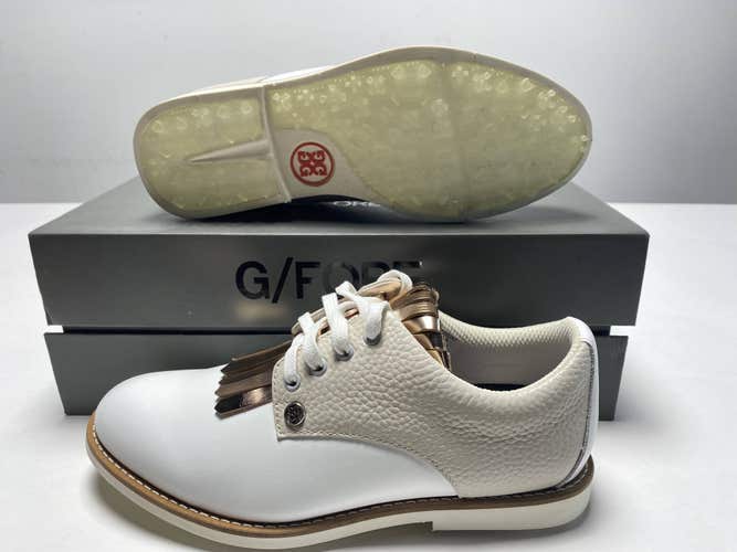 G/FORE Kiltie Gallivanter Golf Shoes White Women's SZ 6.5 (SW171522KT)