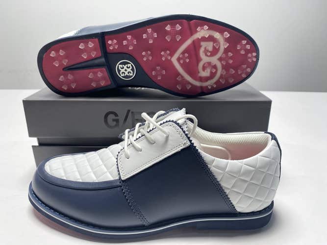 G/FORE Quilted Gallivanter Golf Shoes Blue White Women's SZ 7.5 (G4LF20EF16)