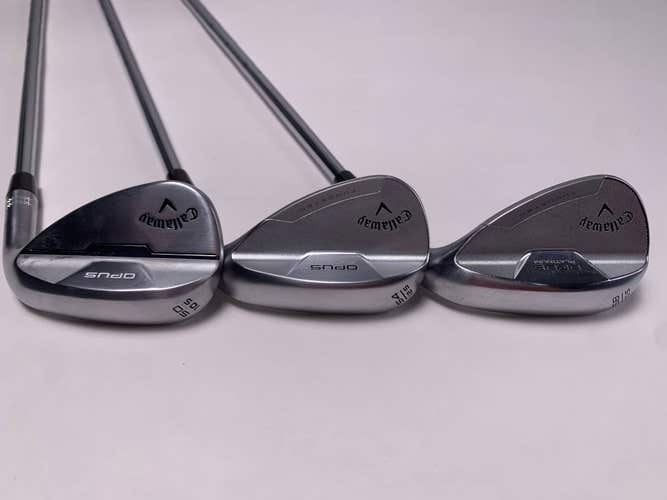 Callaway Opus Platinum Chrome Wedge Set 50* 10 | 54* 12 | 58* 10 DG S400 Mens RH