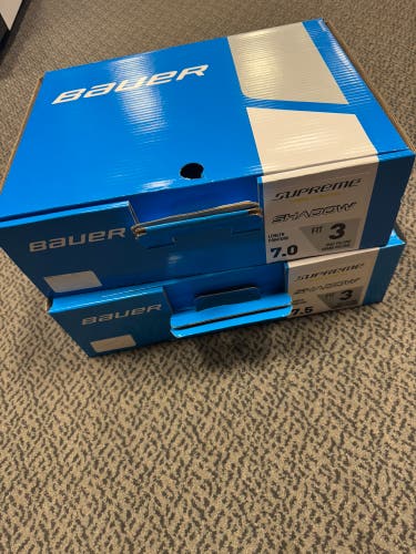 2-Pack Bauer Supreme Shadow Hockey Skates 7 (New)