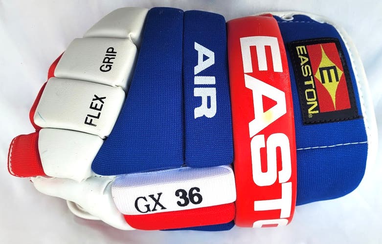 Share NOS Easton Air GX 36 Single Right Hand ONLY Hockey Glove Size 13.5" Red White Blue