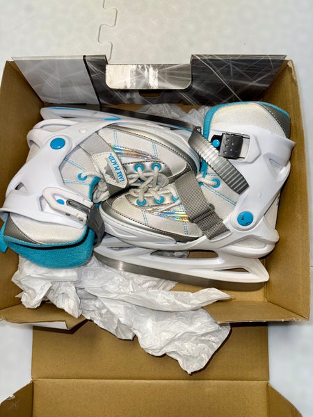 Kids Adjustable Lake Placid Hockey Hybrid Skates -  (Small) Size 11Y to 1 - Like New Learn to Skate