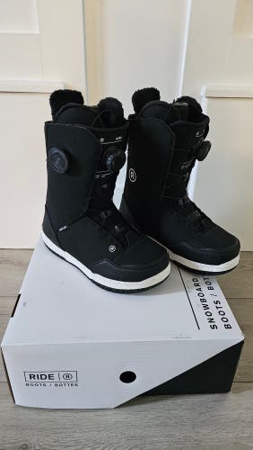 2025 Unisex Size M 6.5 (W 7.5) Ride Hera Snowboard Boots Medium Flex All Mountain (Like New)