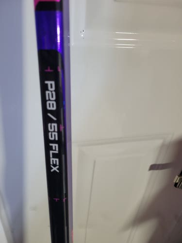 Intermediate purple and pink special edition Bauer Twitch Right Handed Hockey Stick P28 (New)