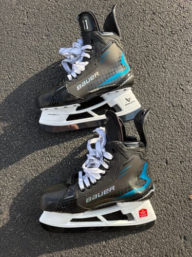 2024 Bauer Supreme Shadow Hockey Skates Pro Stock Blue 7 (New)