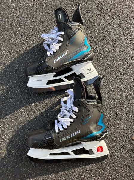 2024 Bauer Supreme Shadow Hockey Skates Pro Stock Blue 7 (New)