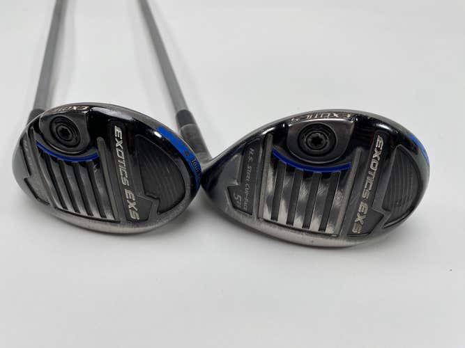 Tour Edge Exotics EXS 4 & 5 Hybrid Set 22* 25* Tensei Blue CK Series Senior RH