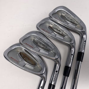 Ping Anser Forged 2010 Iron Set 7-PW Black Dot KBS Tour Stiff Steel Mens RH
