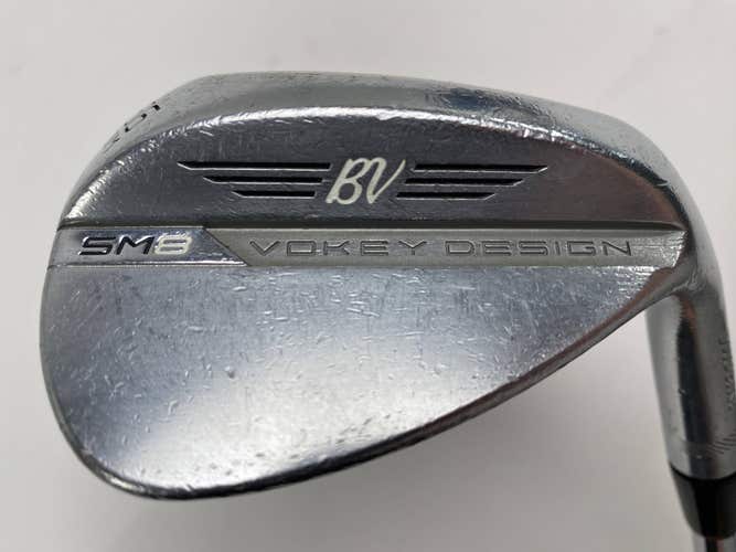 Titleist Vokey SM8 Tour Chrome Wedge 56* 8 Bounce Wedge Steel Mens RH