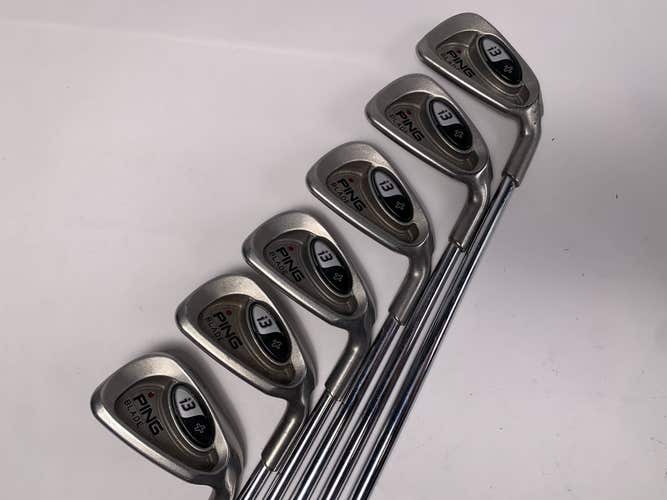 Ping i3 + Blade Iron Set 4-9 Brown Dot Regular Steel Mens RH Midsize Grips