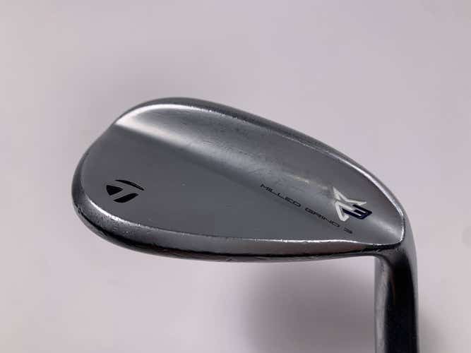 TaylorMade Milled Grind 3 Raw Chrome Sand Wedge SW 56* 12 True Temper DG Mens RH