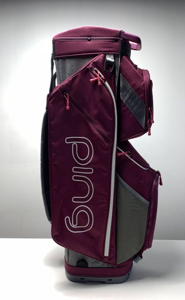PING G Le Traverse Cart Bag Purple 14-Way Divide Single Strap Women's Golf Bag