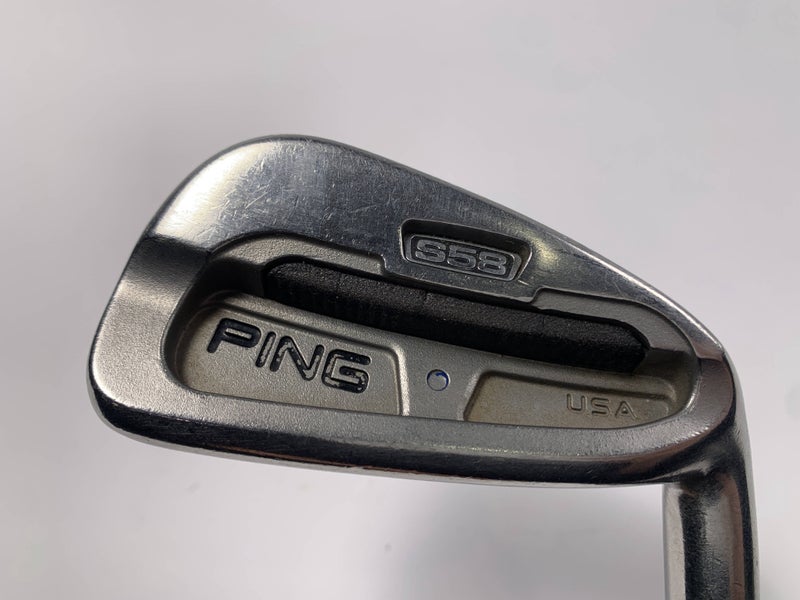 Ping S58 Single 6 Iron Black Dot Cushin Regular Steel Mens RH Midsize Grip