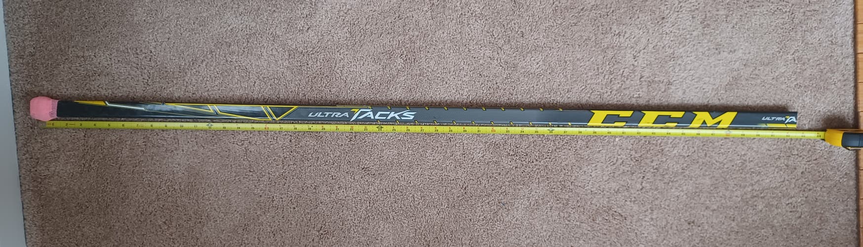 Used CCM Ultra Tacks Shaft Pro Stock Cut: tapered fit, 105 ?? flex grip, 52 3/8 inches long