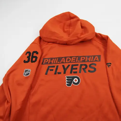 Tyson Foerster 71 Philadelphia Flyers Fanatics Authentic Pro Hoodie Player Issue L