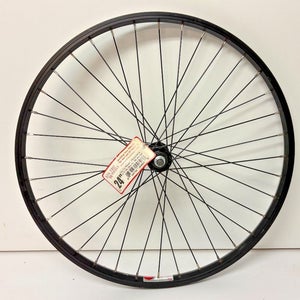 STW Stay True Wheels 36-Spoke Black Aluminum Bolt-On 24" Front Wheel NEW