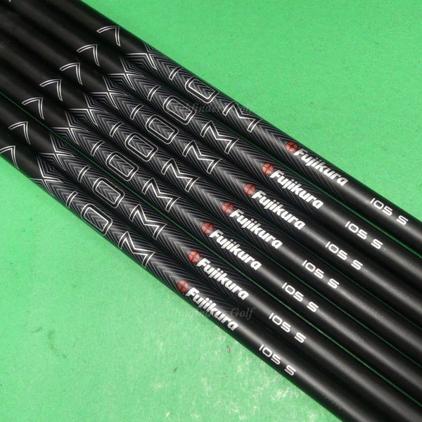 Fujikura Axiom VeloCore 105S .355 Stiff Pulled Graphite Iron Shafts SET OF 7