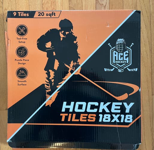 *NEW* Ace Hockey Synthetic Ice Shooting Tiles For Hockey Training- 9 Tiles (20.25 Sq Ft)