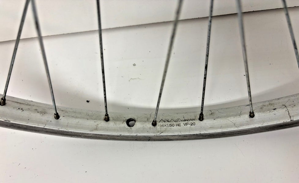 Vintage Araya VP-20 36-Spoke Silver Aluminum 26