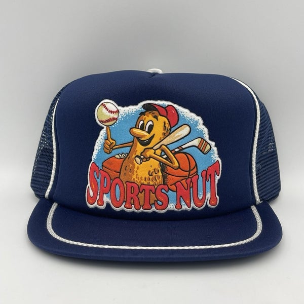 Vintage 90s Sports Nut Funny Trucker Hat Snapback Cap - New Old Stock NOS