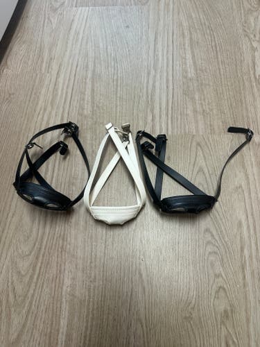 Cascade Helmet Chinstrap x3 (Black, Black, White)