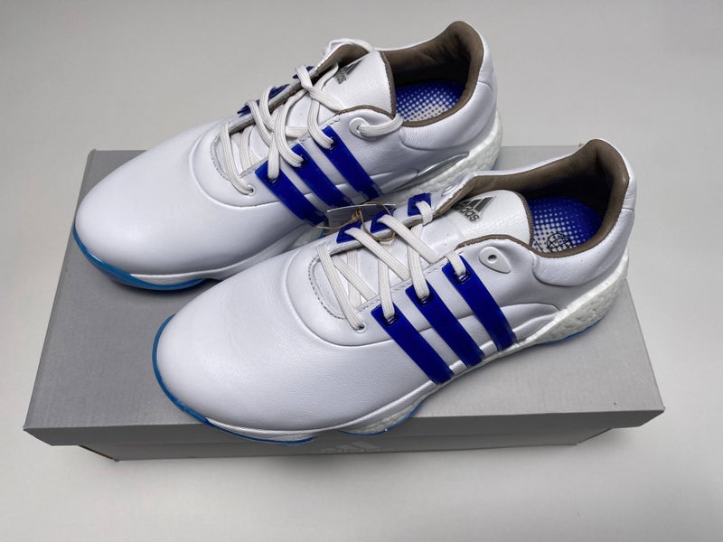 Adidas Tour 360 22 Golf Shoes White Blue Men's SZ 8 (GV9400)