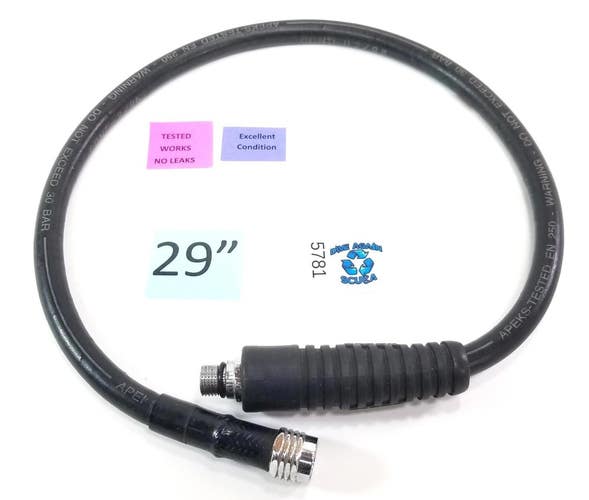 Apeks 29" Regulator Hose with 1/2" Threads Scuba Dive Diving Low Pressure #5781
