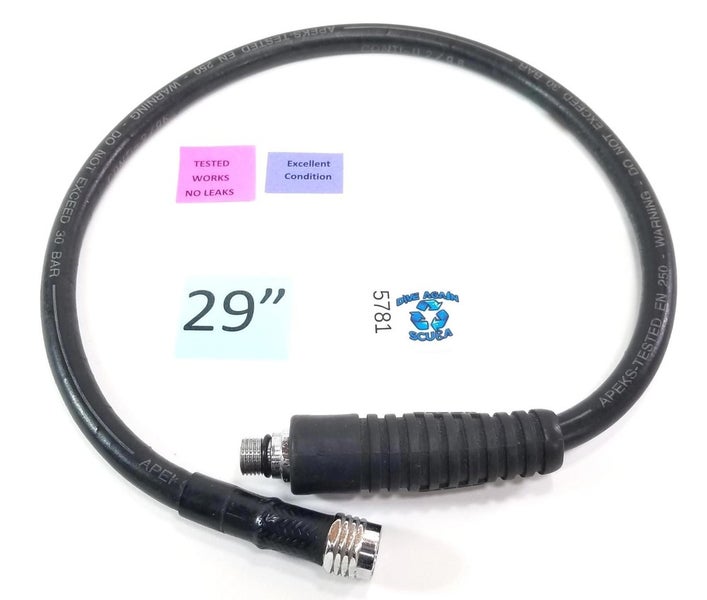 Apeks 29" Regulator Hose with 1/2" Threads Scuba Dive Diving Low Pressure #5781